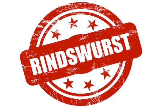 Sternen Stempel rot RINDSWURST