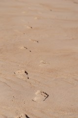 Fußspuren im Sand
