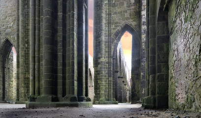 Ruins of a cathedral..