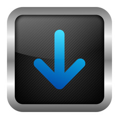 blue icon set - arrow bottom