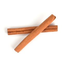 Two cinnamon sticks