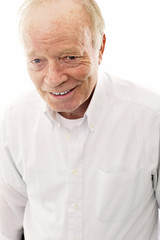 Portrait of a happy senior man smiling