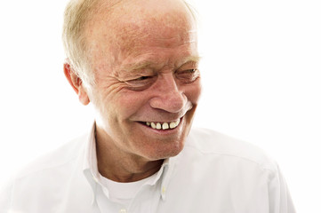 Portrait of a happy senior man smiling