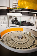 robotical machine in medical laboratory detail