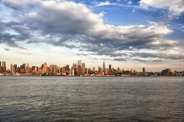NYC Skyline from across the Hudson River in New Jersey
