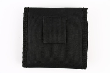 Black Wallet Isolated on White Background