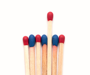 Matchsticks. isolated on white background
