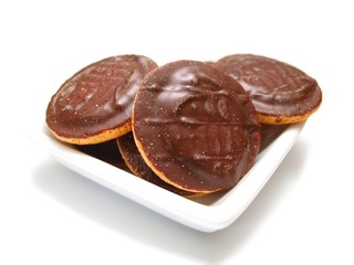 Chocolate coverd cookies