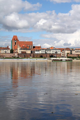 Torun, Poland - view with Vistula river