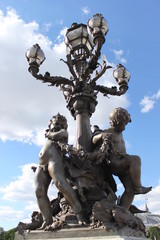 Candélabre du pont Alexandre III à Paris