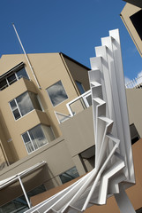 Contemporary apartment buildings, Hobart, Tasmania, Australia.