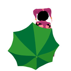 Female Tween Clown Illustration Silhouette © Kathy Gold