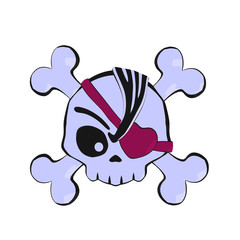 Skull and Crossbones Illustration