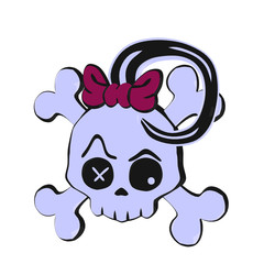 Skull and Crossbones Illustration