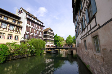 Fototapeta na wymiar Petite France - Strasbourg - Alzacja - Francja