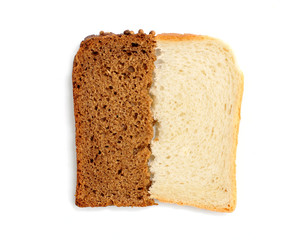 Slices of whole wheat bread