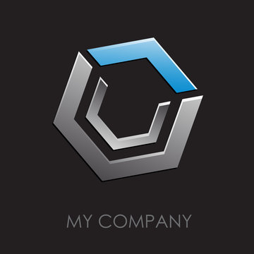 Logo abstract cube # Vector