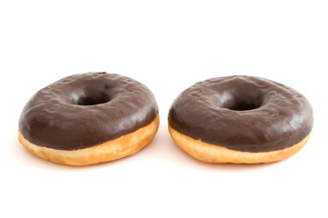Donuts mit Schokoglasur