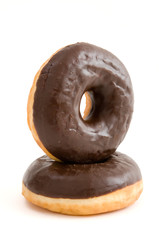 Donuts mit Schokoglasur