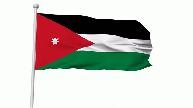 Fahne Jordanien NTSC