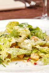 vegetable salad with croutons