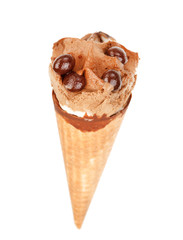 ice cream in the cone