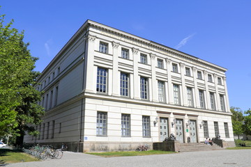 Fototapeta na wymiar Löwengebäude Uniwersytet w Halle (Saale)