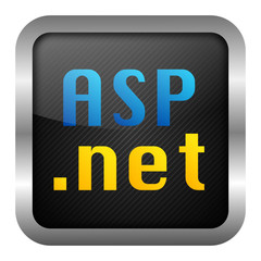 blue & yellow icon - asp.net - obrazy, fototapety, plakaty