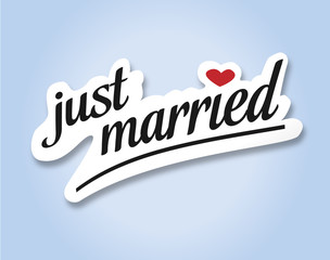 just married Text