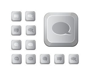 Abstarct Chat Computer Key Set
