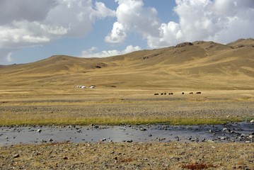 Fototapeta na wymiar Krajobraz Mongolii