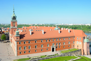 Naklejka na ściany i meble Royal Castle in Warsaw, Poland