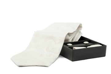 Men's necktie in a box