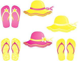 Fashion summer accessories.