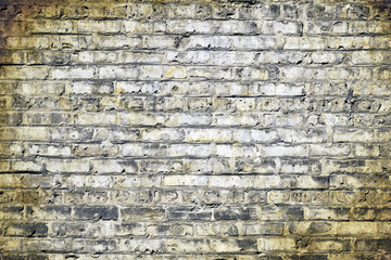 Old Picture Effect - Traditional Aged White Brick Wall