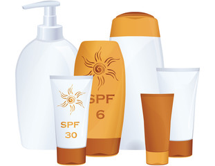 Sun Cream Bottles