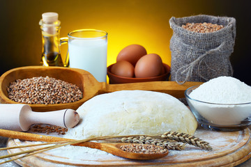 Wheat and dough