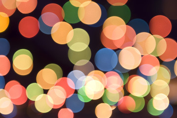 Color lights blur background