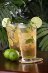 Lime and Mint Iced Tea