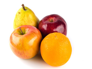 A Bowl of Fruit Apples Pears and Oranges