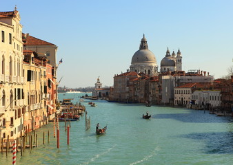 Obraz na płótnie Canvas View from Accademia bridge (Venice, Italy)