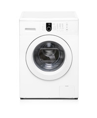 Washing machine isolated on white