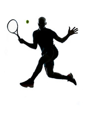 Fototapeta na wymiar man tennis player forehand