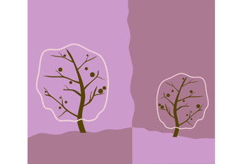 Abstract vector tree composition