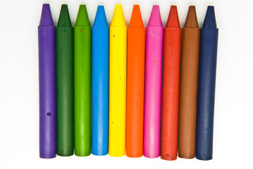 Wax crayons