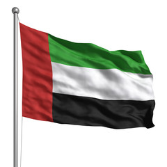 Fototapeta na wymiar United Arab Emirates flag