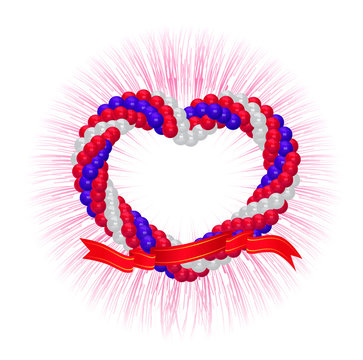 heart from balloons