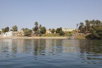 Fototapeta na wymiar View of Elephantine Island on the Nile