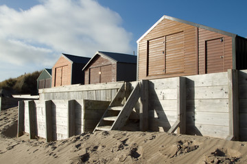 Fototapeta premium Beach huts.