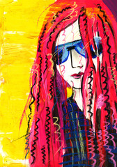 Fototapeta premium The club woman